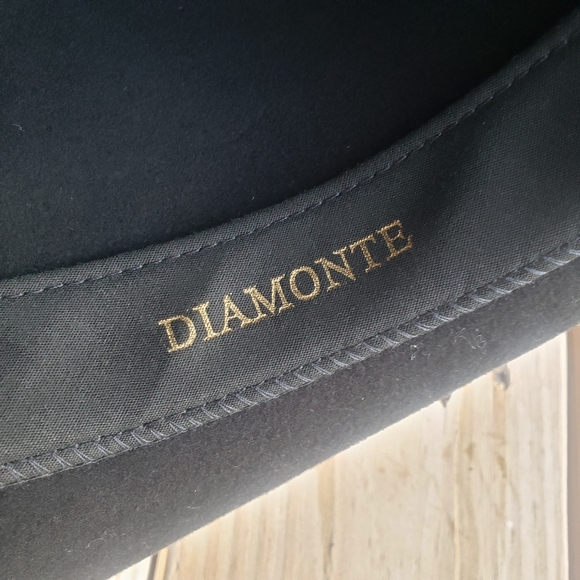 Renegade Diamonte Packable Black 100% Felt Wool Authentic Cowboy Hat - Picture 3 of 7